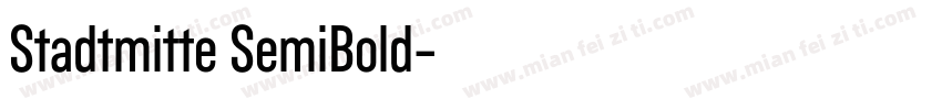 Stadtmitte SemiBold字体转换